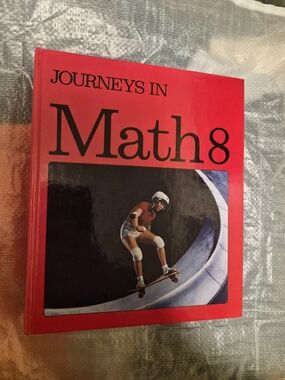 Journeys in Math 8 Hardcover Textbook - Red Cover